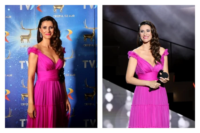 Rochie fucsia vaporoasă