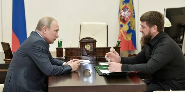 Ramzan Kadîrov şi Vladimir Putin FOTO AFP