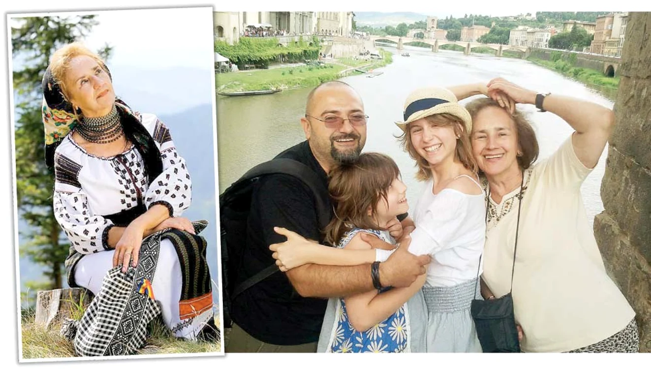 
    Sofia Vicoveanca, într-o vacanţă  de familie cu fiul Vlad şi nepoţelele  Sofia şi Maria, cea care o învaţă engleză  