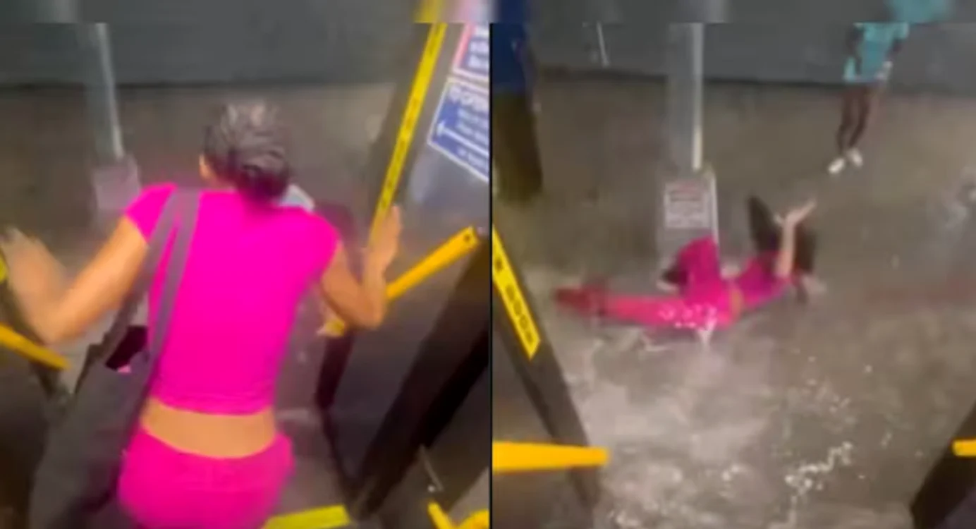 Incidentul a fost surprins într-un videoclip de aproximativ 15 secunde. 