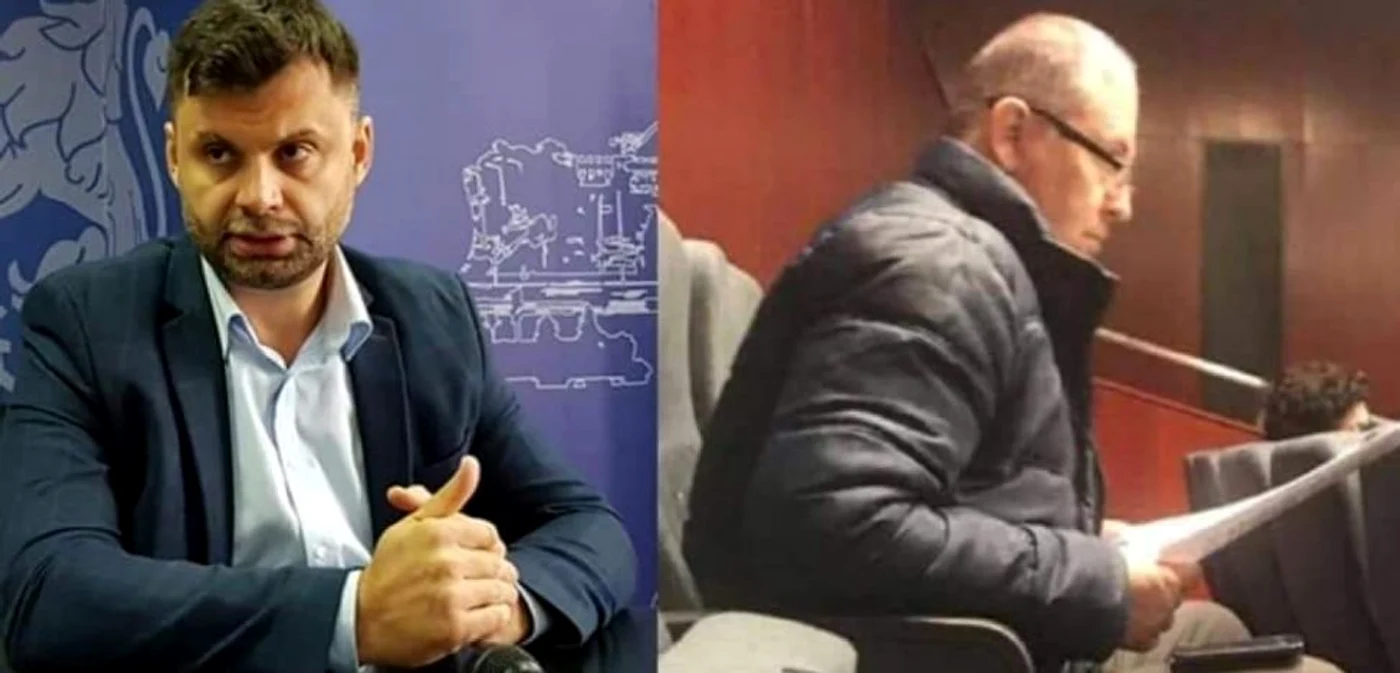 Adrian Dobre (stânga) şi consilierul perosnal, Eugen Prună FOTO facebook.ro/ cristianmihai.ganea