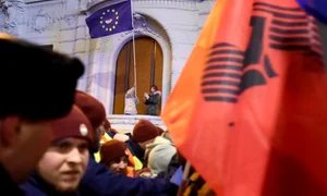 Protestatarii sunt nemulțumiți de noua lege a muncii, adoptată de Parlamentul Ungariei  jpeg