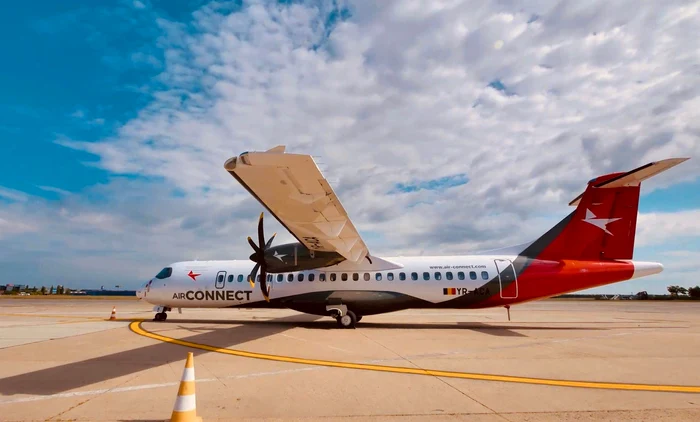 Primul zbor Timișoara-Constanța a fost efectuat de Air Connect FOTO AIT