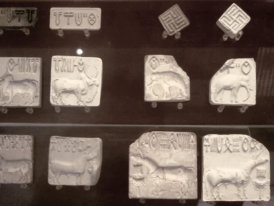 Scrierea harappă (© Wikimedia Commons)