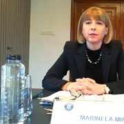 Marinela Mincă FOTO captură video de la interviul la Ministerul Justiției