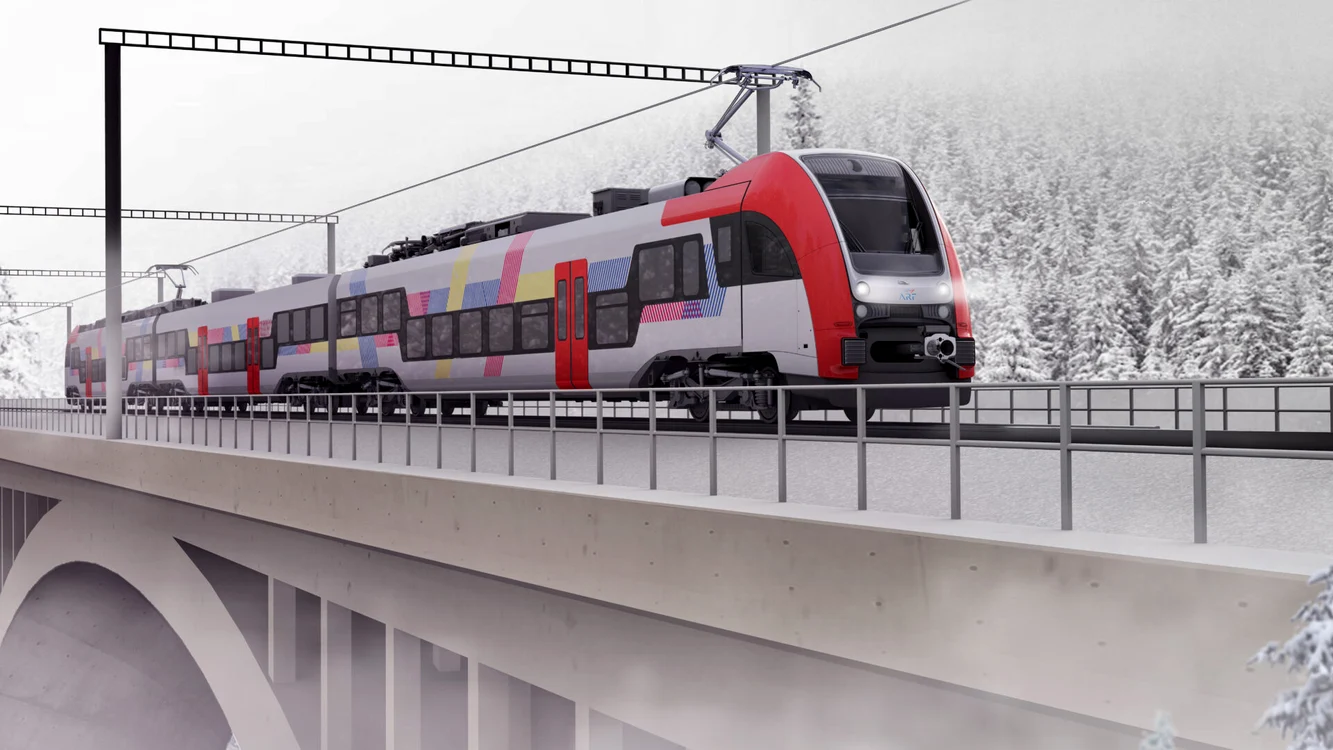 Primele trenuri electrice fabricate în Polonia au ajuns în România FOTO pesa.pl