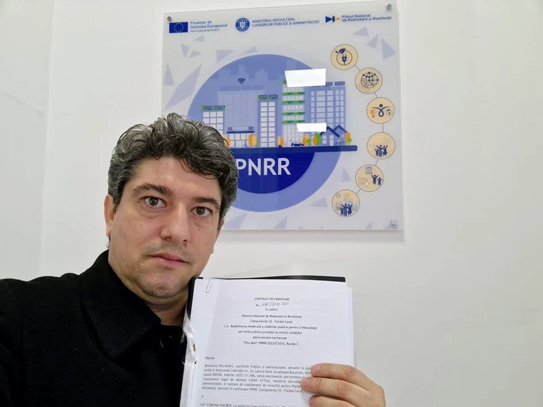 Primarul Corneliu Popi-Morodan FOTO Facebook Primăria Ghioroc 