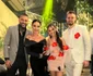 Adelina Pestrițu cu Virgil Șteblea și Mira cu Levi Elekes, la nunta lui Smiley cu Gina Pistol Foto: Instagram