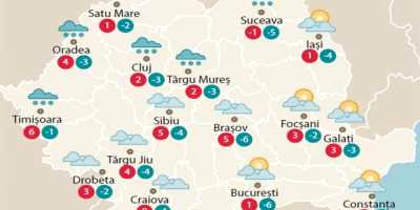 Temperaturile de miercuri