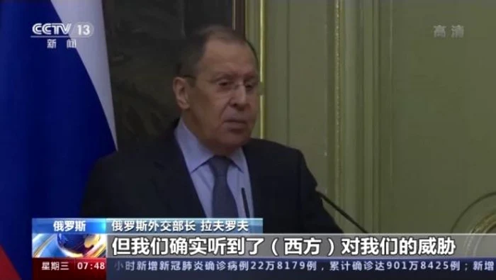 Foto: Ministrul de Externe Rus, Serghei Lavrov, în presa chineză: „Am auzit în schimb ameninţări venite la adresa noastră din partea Occidentului”.