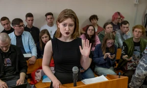 Daria Kozireva condamnata pentru discreditarea armatei ruse FOTO Profimedia jpg