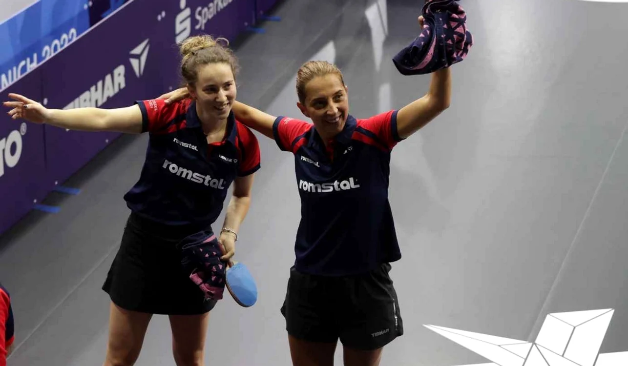 Andreea Dragoman și Elizabeta Samara vor juca finala europeană de tenis de masă (FOTO: Facebook)