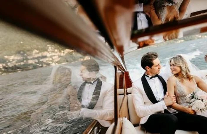 Tătărușanu s-a căsătorit pe lacul Como. Foto: Instagram/Tutoionatanphotographer