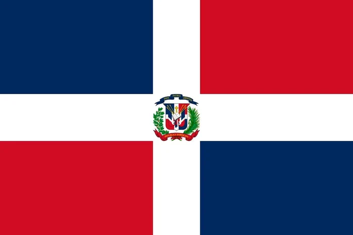 Drapelul Republicii Dominicane.