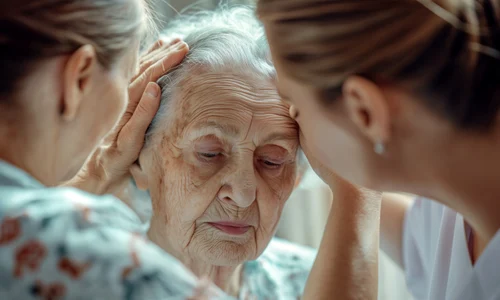 realistic scene with elderly care senior people jpg