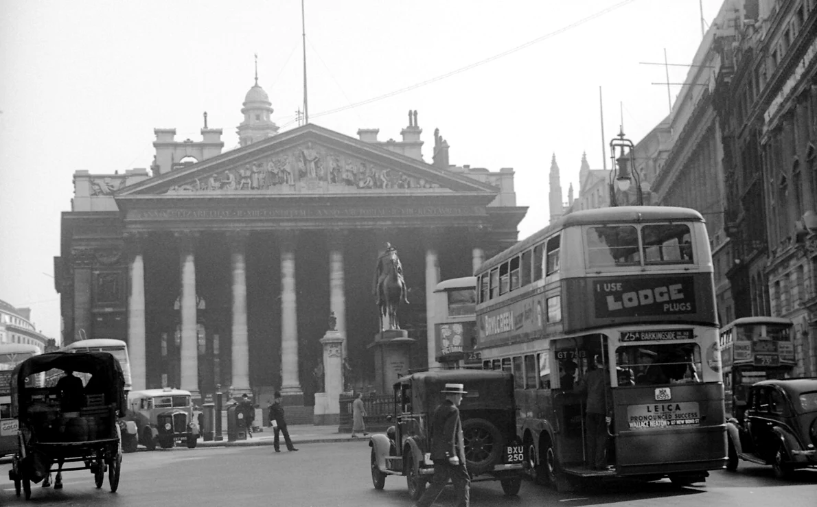 Bursa Regală din Londra, în anul 1938 (© Flickr / Richard)