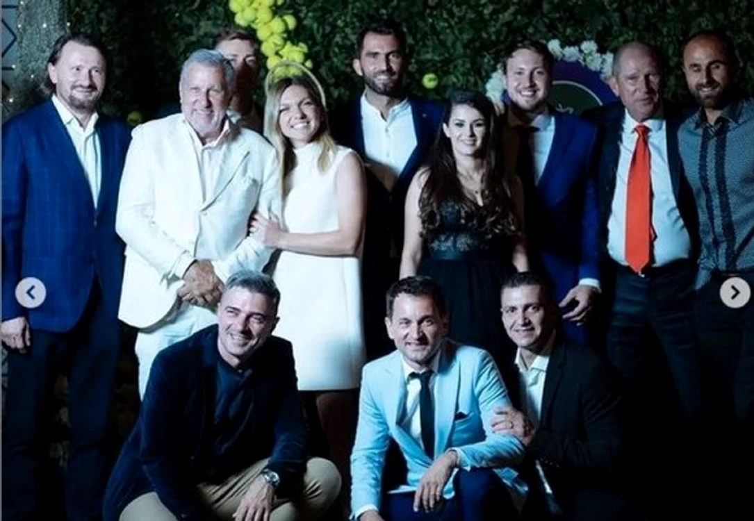 Nașa Simona Halep și alți foști tenismeni la petrecereFOTO: Instagram