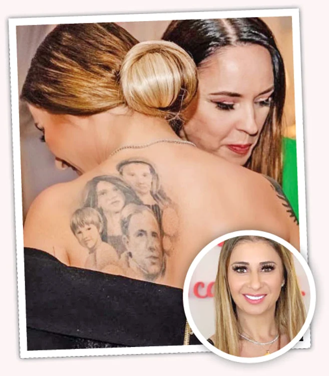 Anamaria Prodan şi-a desenat pe omoplat membrii familiei