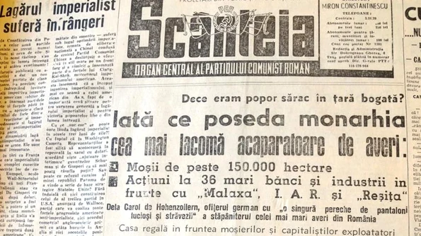 Începutul propagandei antimonarhiste în România Studiu de caz: „Scânteia” jpeg