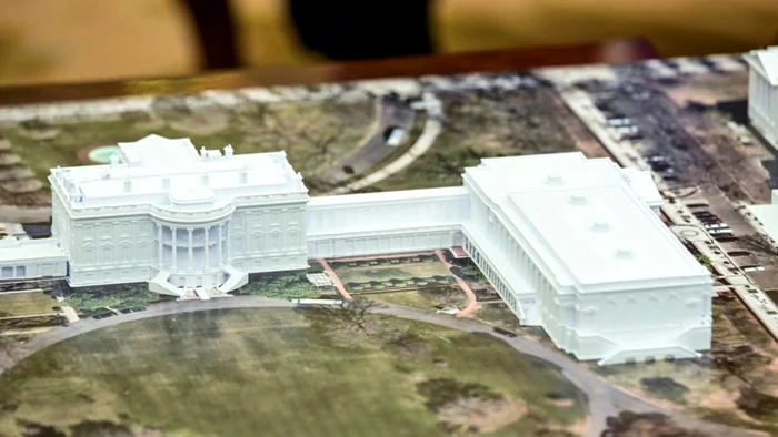 Casa Albă, macheta/FOTO:X