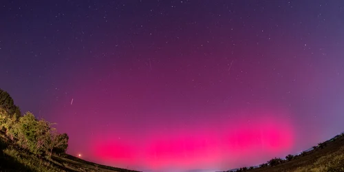 Aurora boreală, la Târgoviște. FOTO Valentin Grigore