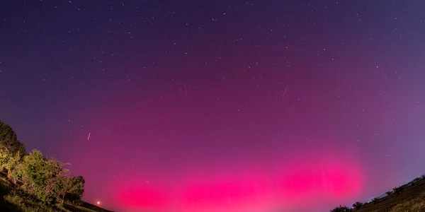 Aurora boreală, la Târgoviște. FOTO Valentin Grigore