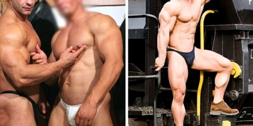 Cristian Firică seamănă izbitor de mult cu actorul de filme pentru homosexuali Uberto Ugo