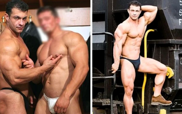 Cristian Firică seamănă izbitor de mult cu actorul de filme pentru homosexuali Uberto Ugo