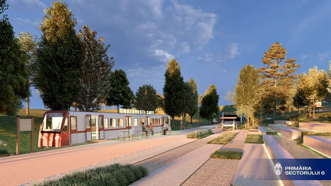 Noul parc Grozăvești/FOTO: Primăria Sectorului 6 