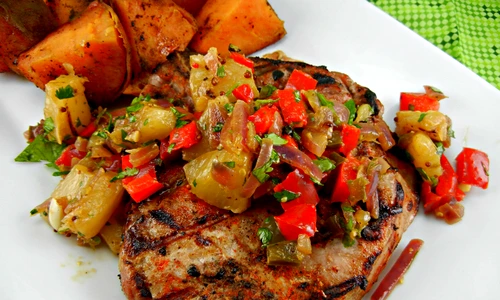 Cotlete de porc picante cu ananas jpeg