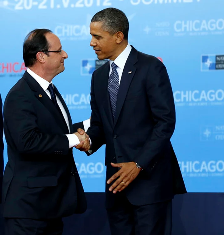 
    Obama și Hollande, președintele Franței  