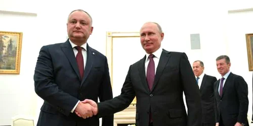 Igor Dodon si Vladimir Putin kremlin.ru