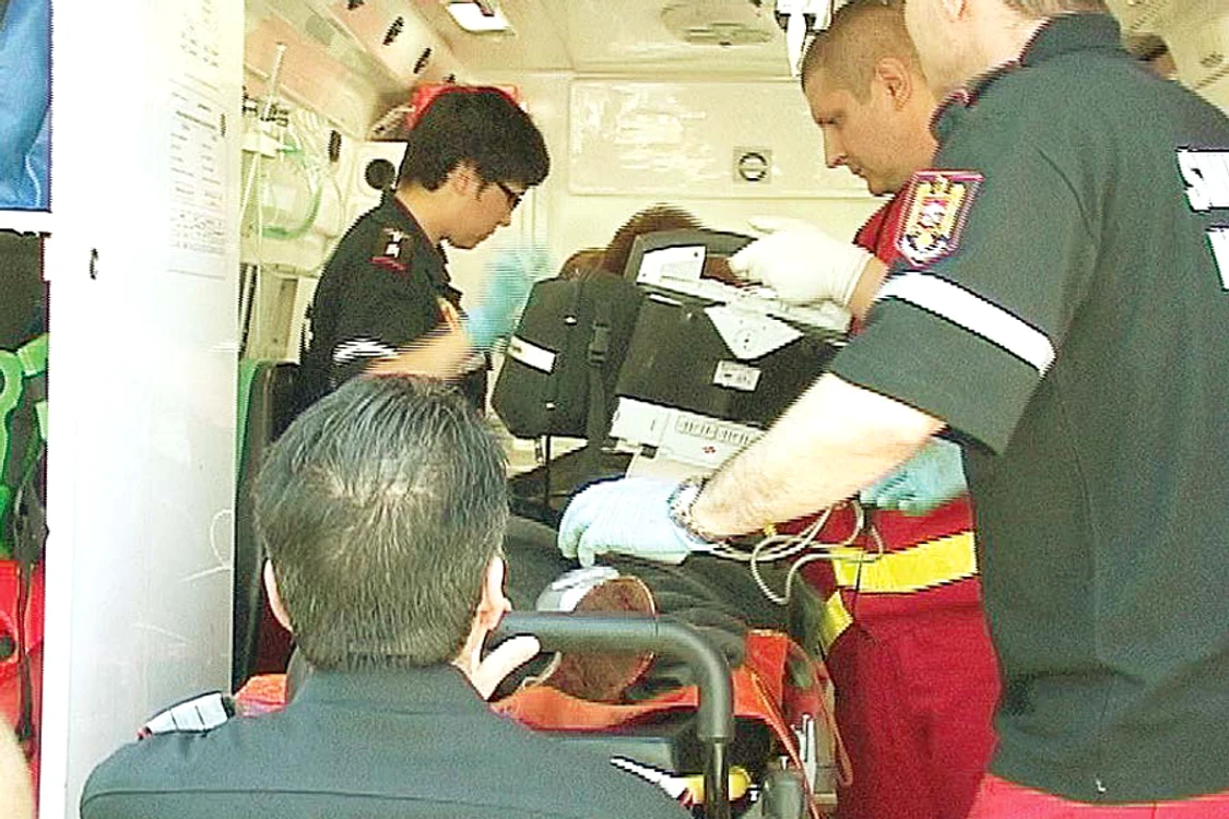 Agresiunea a avut  loc la un chioşc situat  în centrul oraşului  (FOTOGRAFII: Neptun Tv/presadegalati.ro)