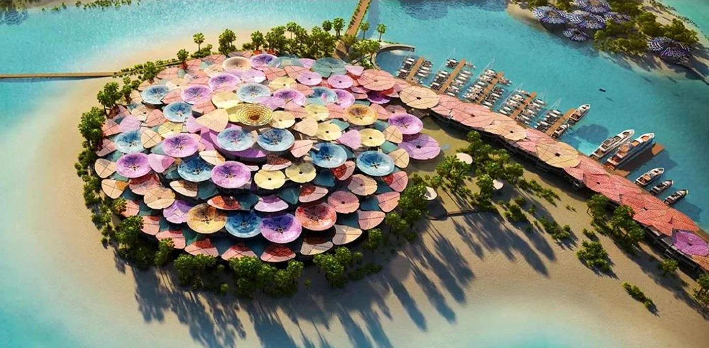 Imagine virtuală cu hotelurile The Red Sea Project