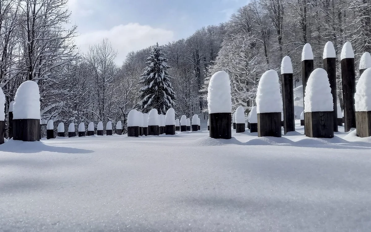 Iarna în Sarmizegetusa Regia. Foto: Sorin Zgăvîrdean