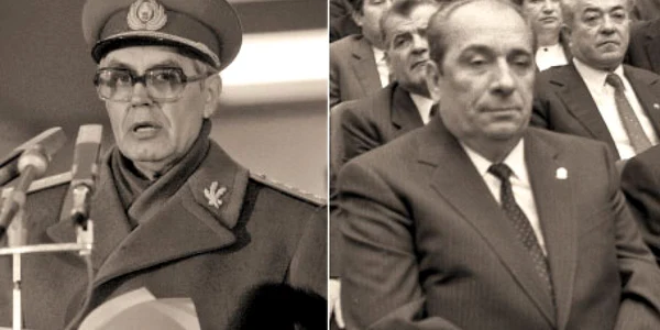 Generalul Nicolae Militaru(stânga),Generalul Constantin Nuţă 