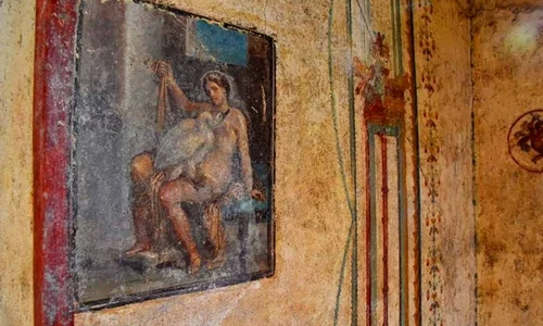 O frescă erotică descoperită la Pompei, prezentată publicului pentru prima dată / FOTO  jpeg