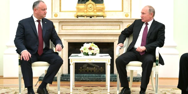 Igor Dodon si Vladimir Putin kremlin.ru
