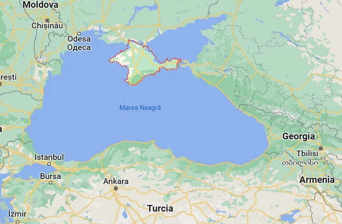 Bazinul Mării Negre Captură Google Maps