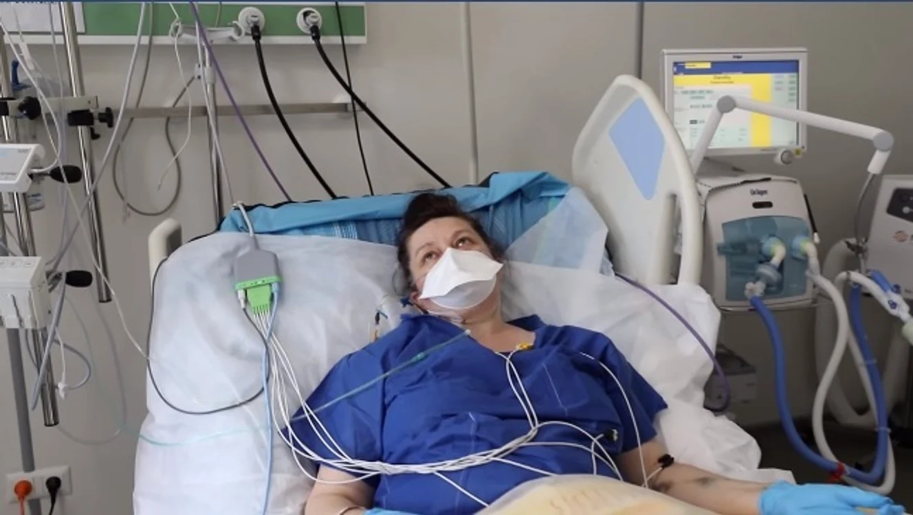 Pacienta a ajuns aici în stare gravă dar s-a făcut bine