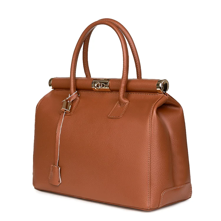 geanta piele naturala bianca cognac 3 jpg