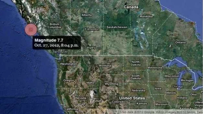 Risc de tsunami pe coasta de vest a Americii de Nord