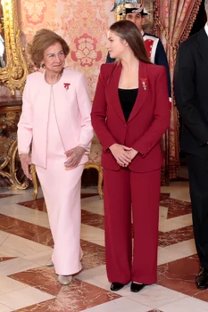 Prințesa Leonor și Regina Sofia 