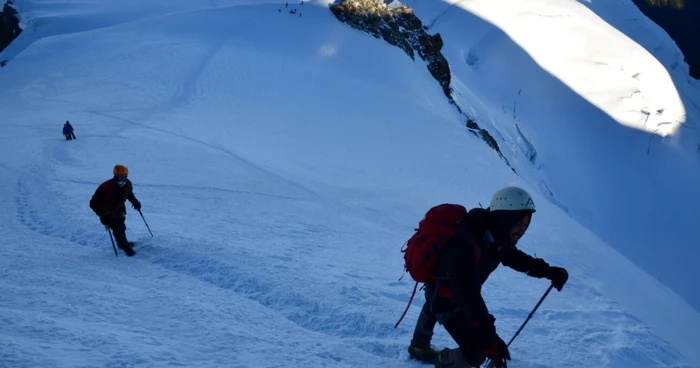 Urcând pe Mont Blanc  FOTO