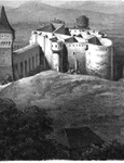 Castelul Corvinilor, desen de epocă (foto: Muzeul Castelul Corvinilor)