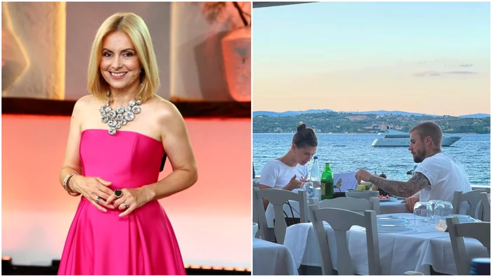 Simona Gherghe și Justin Bieber vacanță în Grecia/ sursa Facebook/captură Tiktok