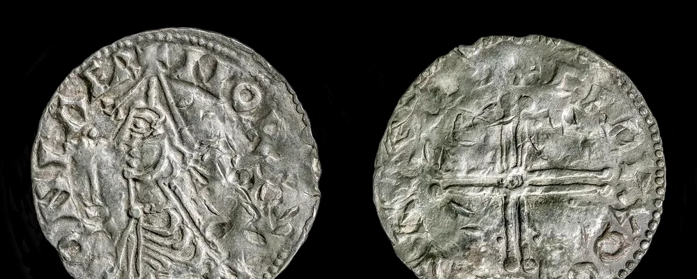 Moneda descoperită în tezaurul de la Mørstad