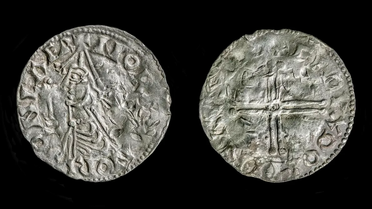 Moneda descoperită în tezaurul de la Mørstad 