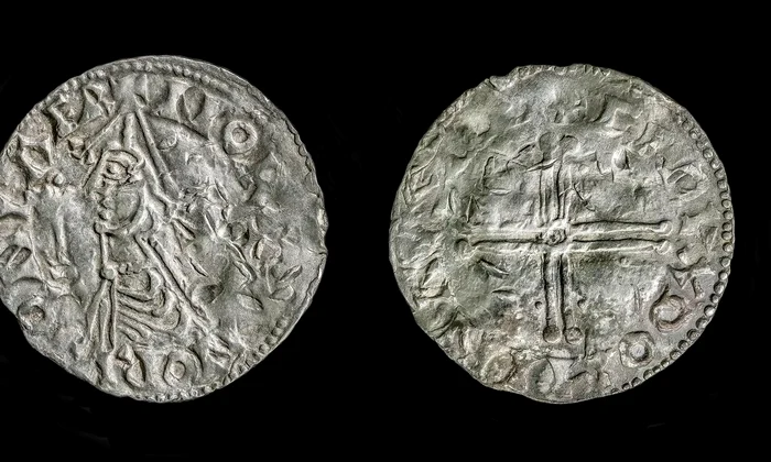 Moneda descoperită în tezaurul de la Mørstad