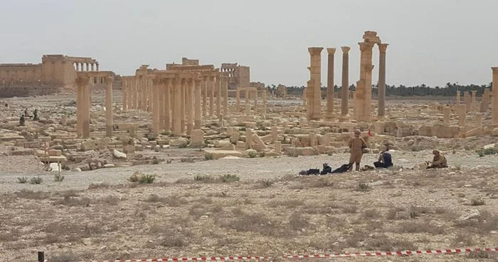 Oraşul ruină Palmyra FOTO TVR